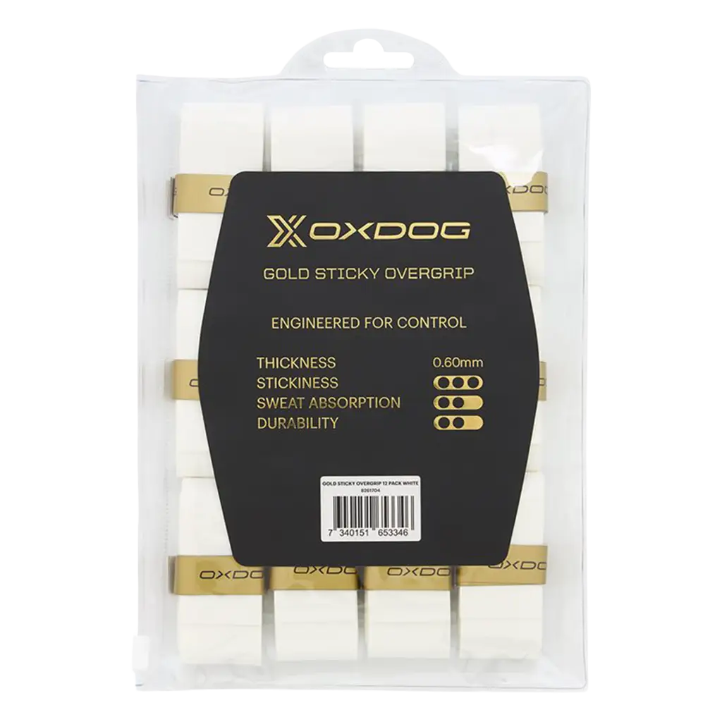 Overgrips Oxdog Gold Sticky Blanco (Pack x12) - Image 4