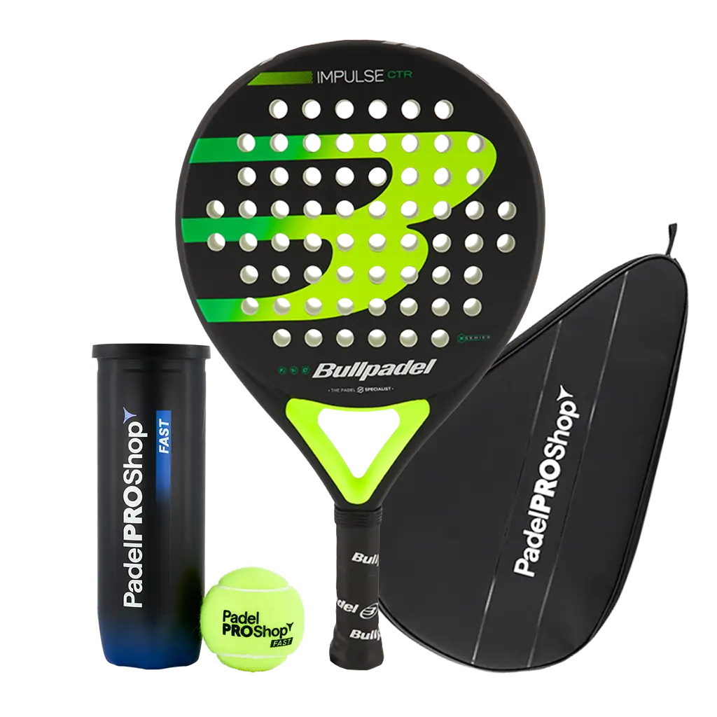 Pack Pala Bullpadel Impulse CTRL 2026 + Funda PadelPROShop + Pelotas PadelPROShop Fast (Exclusivo PadelPROShop)