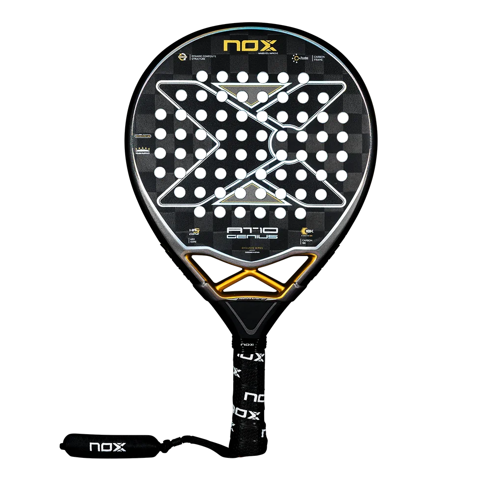 Pala Nox AT10 Genius 18k Negro/Oro (Exclusiva PadelPROShop)