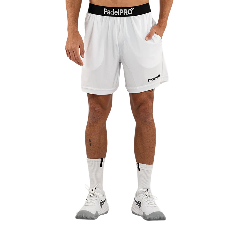 Pantalón Corto Pro Elite PadelPRO Blanco - Image 2