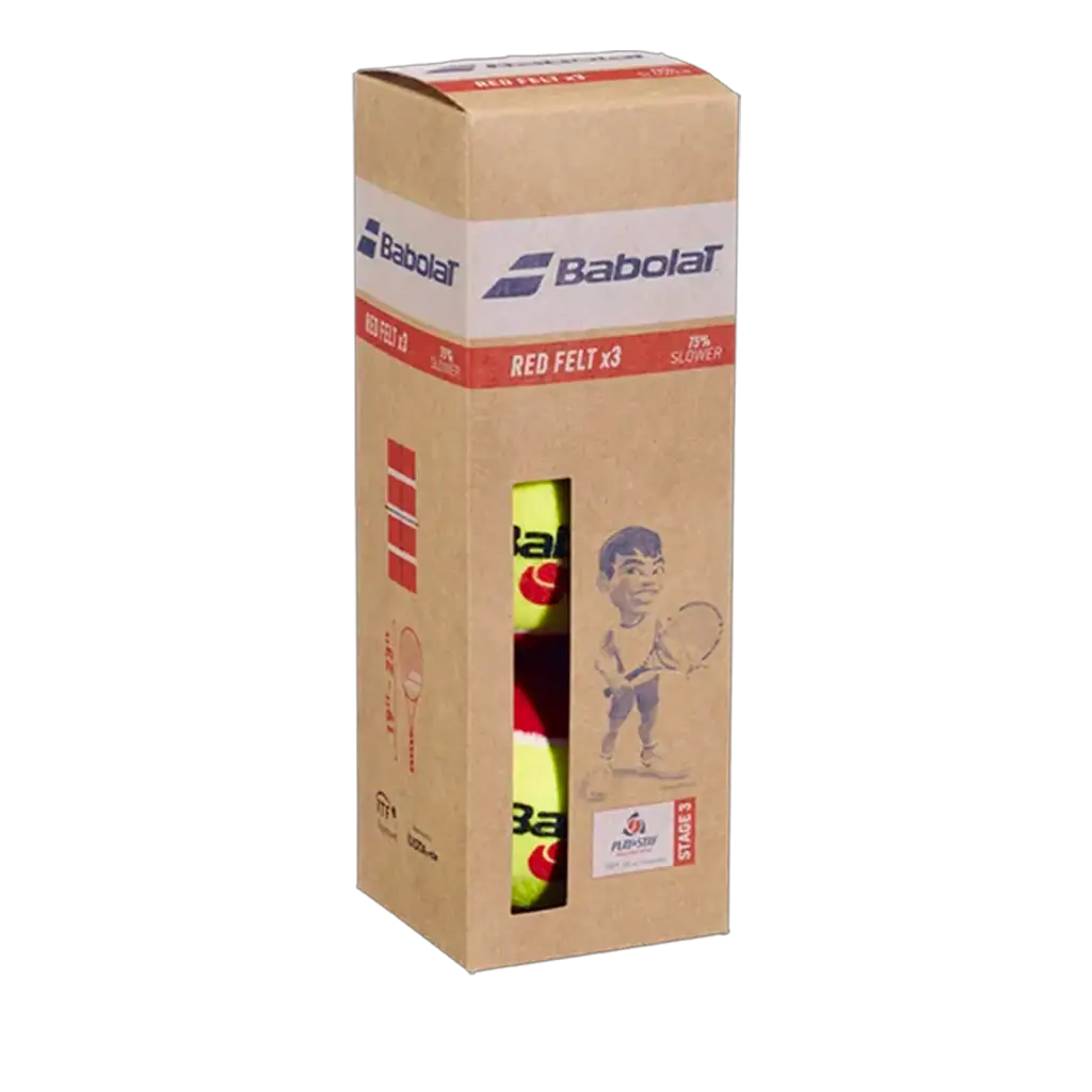 Pelotas Babolat Stage 3 Red Felt Minitenis