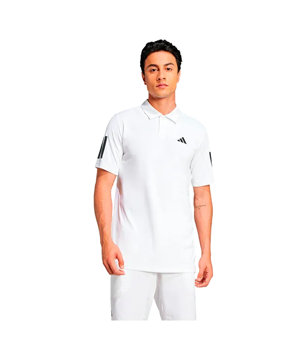 Polo Adidas Club 3STR Blanco - Image 2