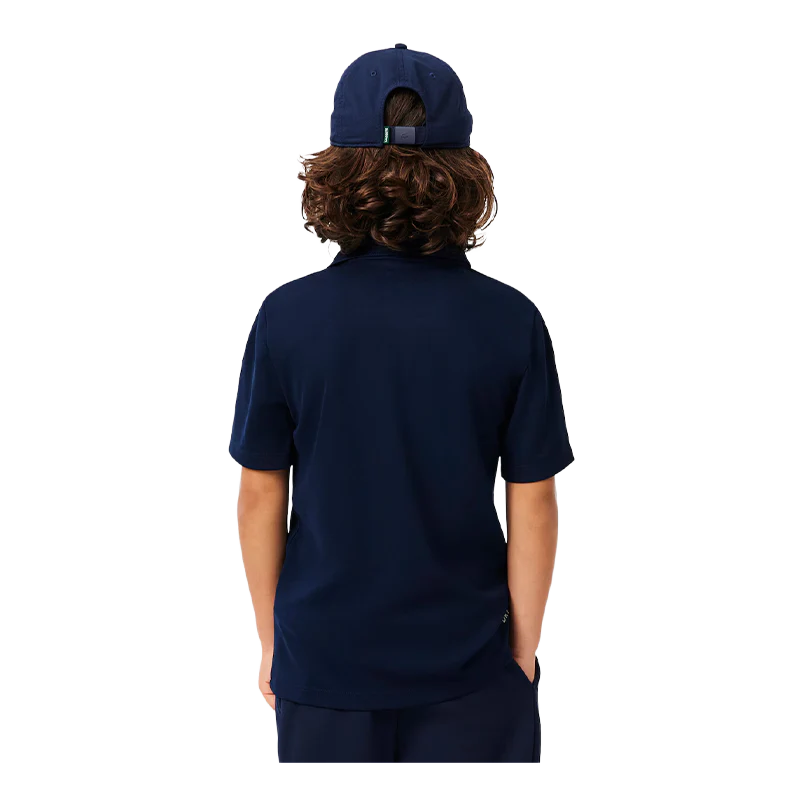 Polo Lacoste Ultra Dry Junior Azul Marino - Image 2