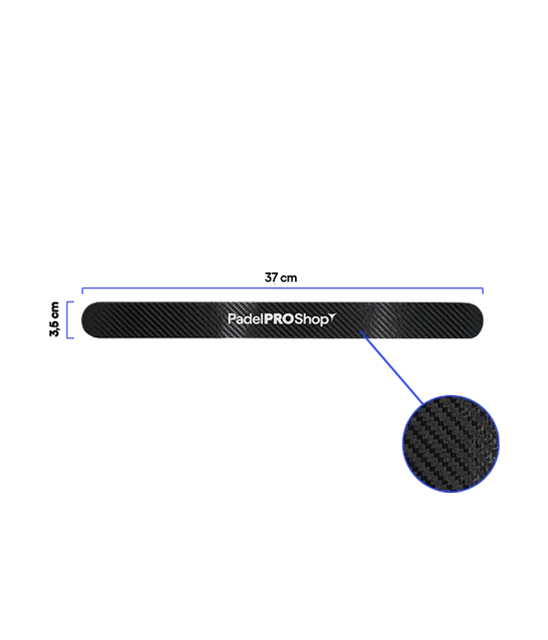 Protector PadelPROShop Carbono Negro con Logo - Image 2