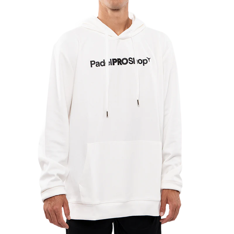 Sudadera PadelPROShop Blanca Logo Negro