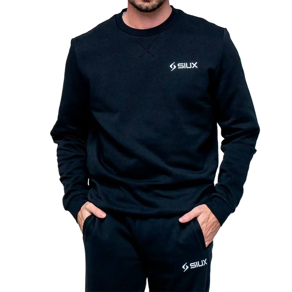 Sudadera Siux Basic Negro 2026