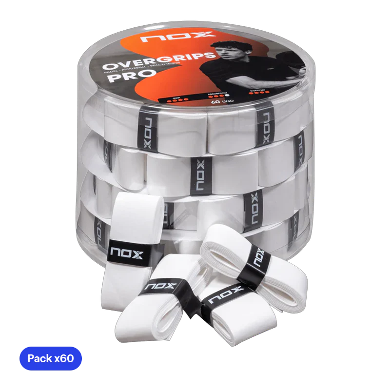 Tambor Overgrips Nox Blanco Lisos (x60)
