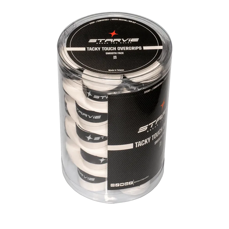 Tambor Overgrips Starvie Tacky Touch Smooth Blanco (x25) - Image 2