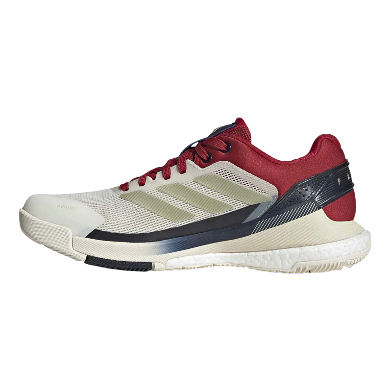 Zapatilla Adidas Crazyquick Boost Padel Mujer Blanco/Rojo 2026 - Image 2