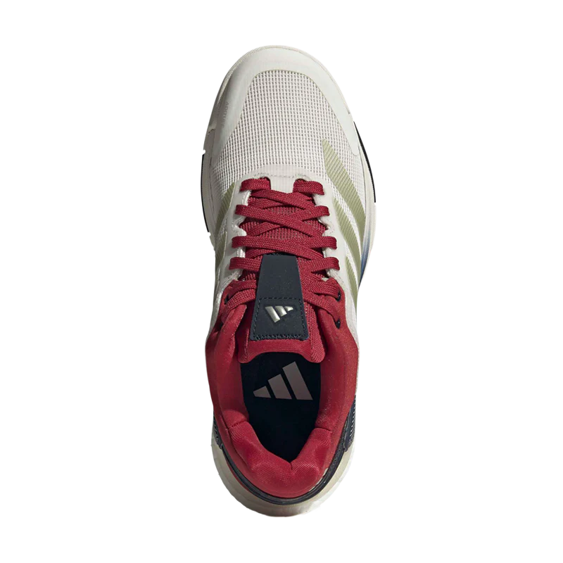 Zapatilla Adidas Crazyquick Boost Padel Mujer Blanco/Rojo 2026 - Image 3