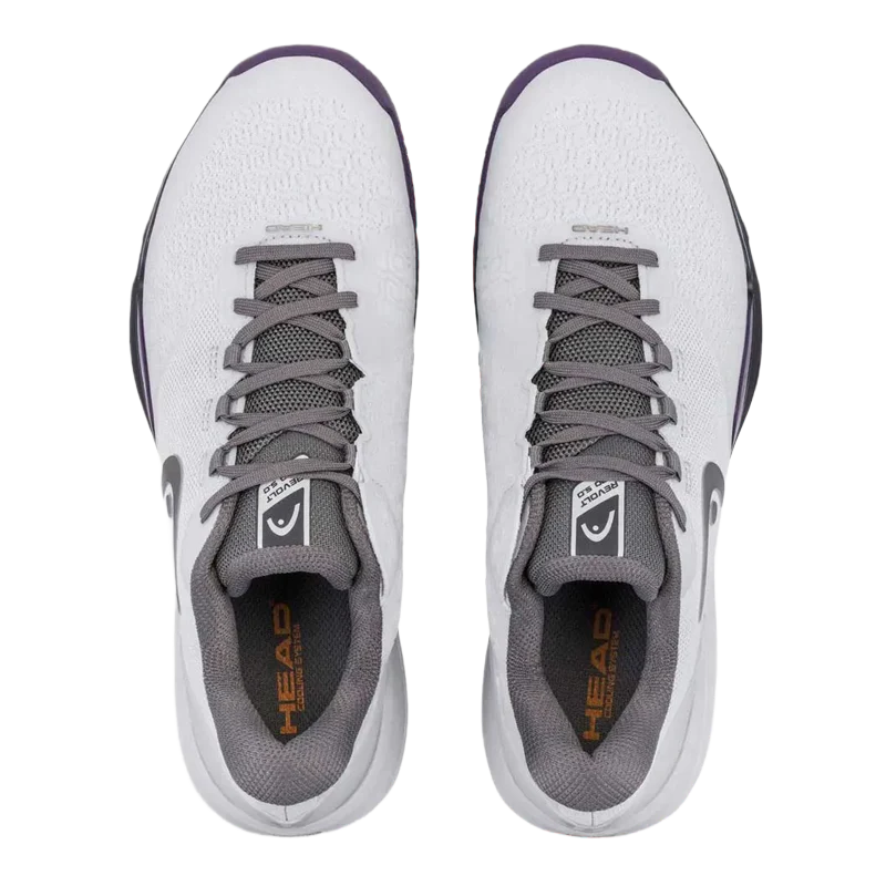 Zapatilla Head Revolt Pro 5.0 Clay Light Grey/Purplr Night 2026 - Image 3