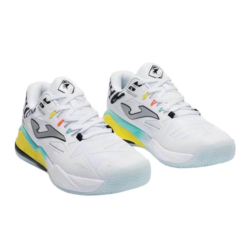 Zapatillas Joma Top Spin 2602OM Blanco/Amarillo 2026 - Image 2