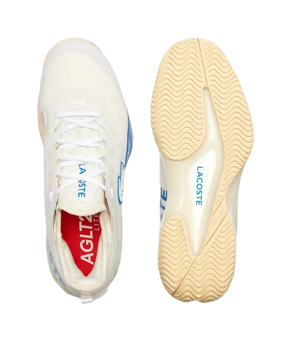 Zapatillas Lacoste AGLT23 Lite CC Blanco/Azul - Image 3