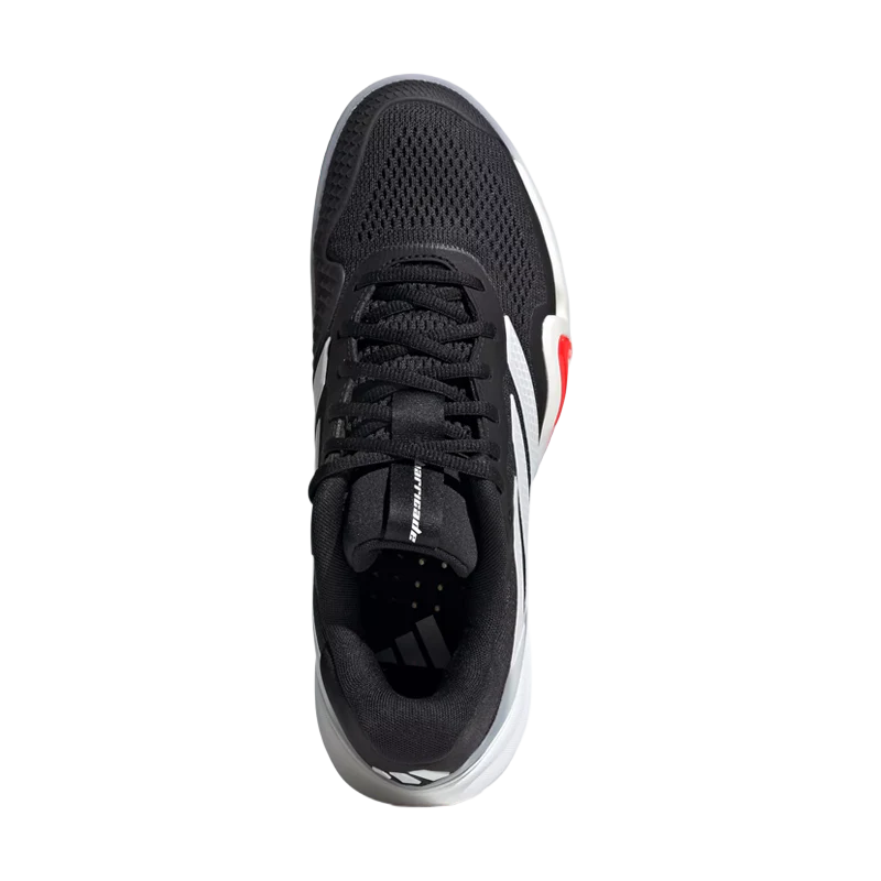 Zapatillas Adidas Barricade 14M CL Negro/Blanco 2026 - Image 3