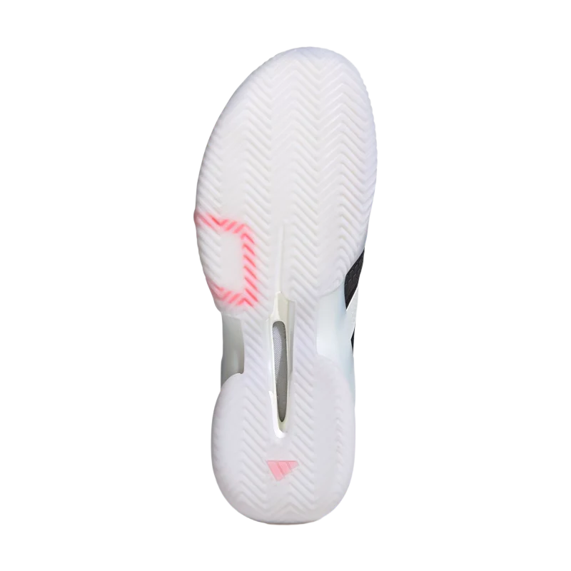 Zapatillas Adidas Barricade 14M CL Negro/Blanco 2026 - Image 4