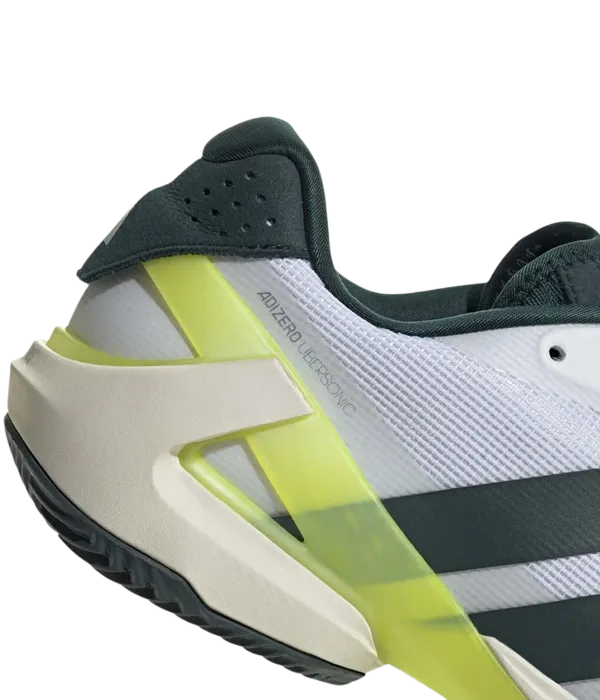 Zapatillas Adidas Adizero Ubersonic 5 Clay Blanco/Verde Oscuro - Image 4