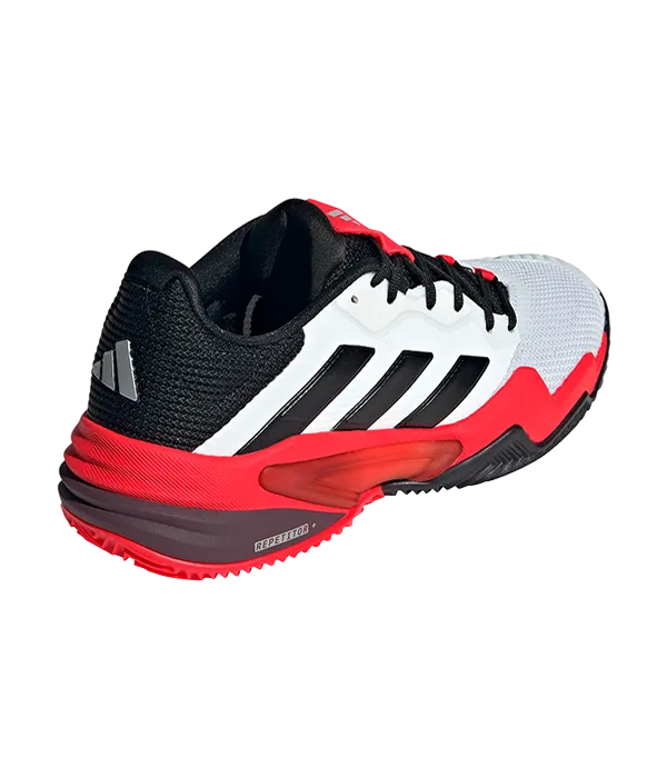 Zapatillas Adidas Barricade 13 CL Blanco/Rojo - Image 2