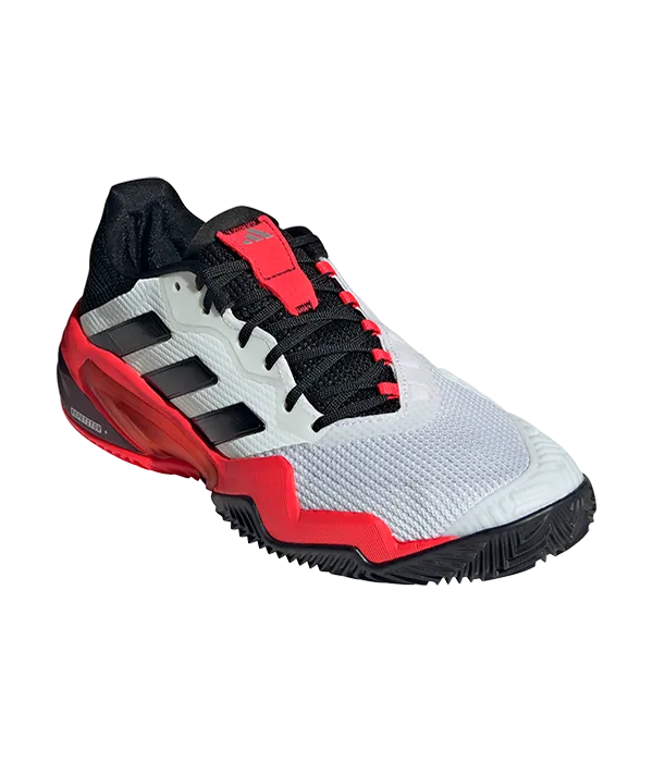 Zapatillas Adidas Barricade 13 CL Blanco/Rojo - Image 3