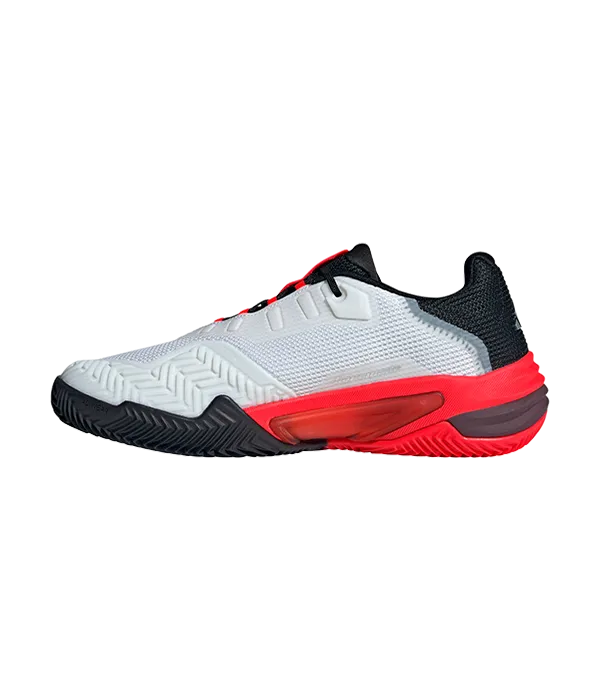 Zapatillas Adidas Barricade 13 CL Blanco/Rojo - Image 4