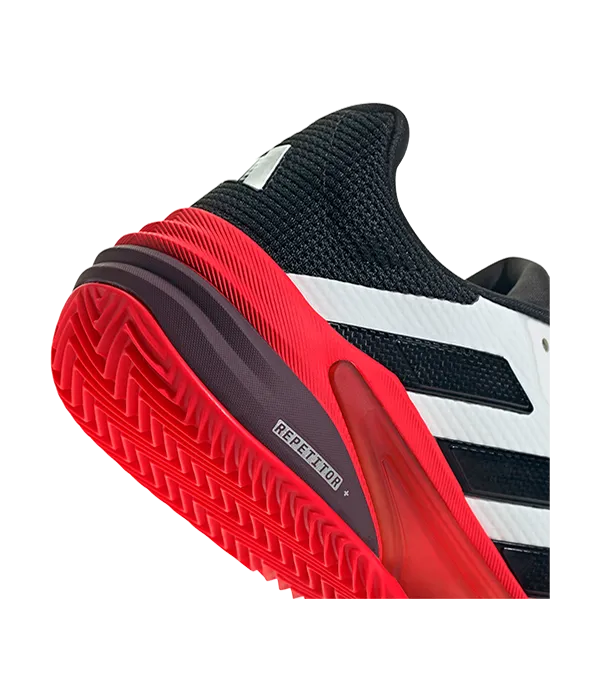 Zapatillas Adidas Barricade 13 CL Blanco/Rojo - Image 7
