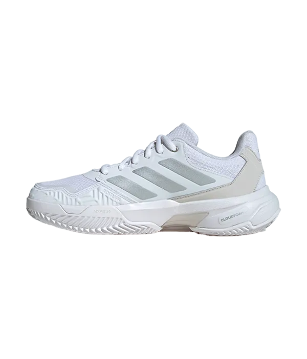 Zapatillas Adidas CourtJam Control 3 CL Mujer Blanco/Gris - Image 2