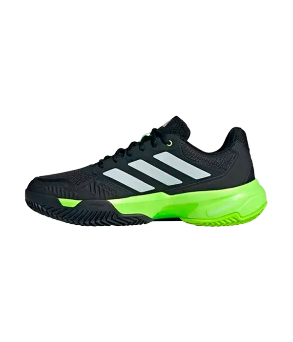 Zapatillas Adidas CourtJam Control 3 Clay Negro/Amarillo Limon 2025 - Image 2