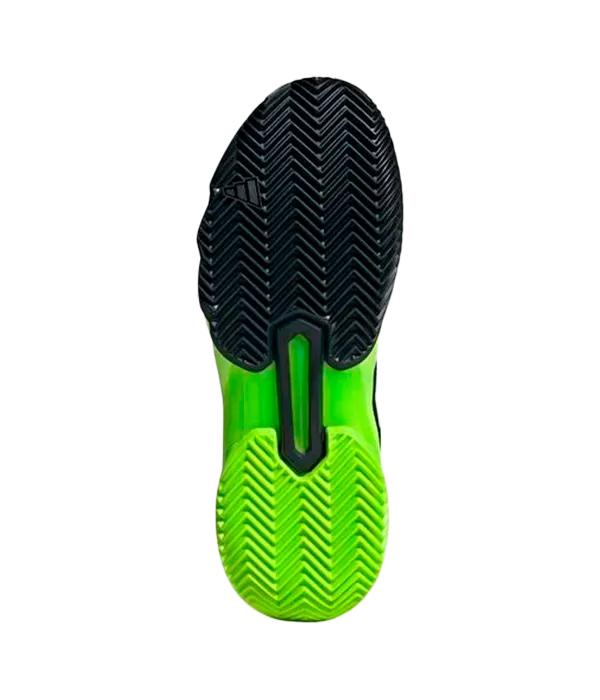 Zapatillas Adidas CourtJam Control 3 Clay Negro/Amarillo Limon 2025 - Image 4