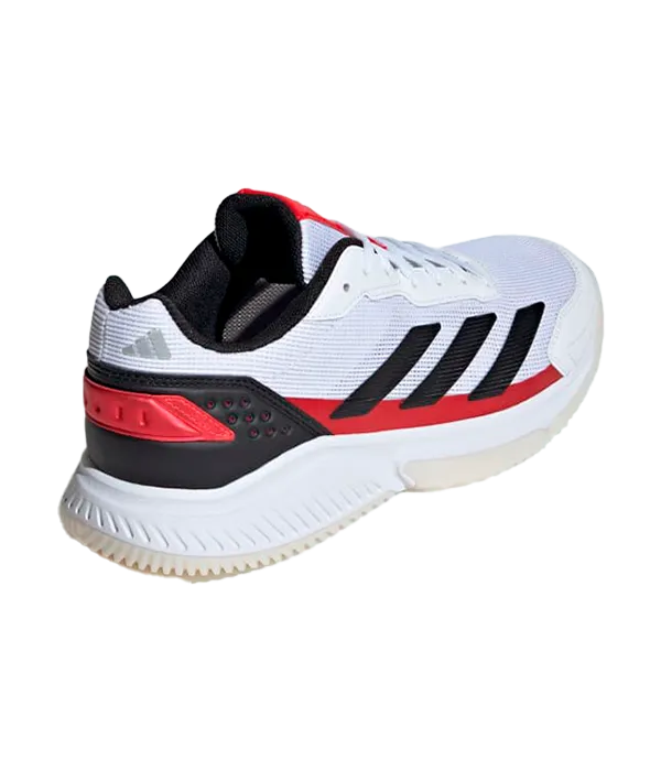 Zapatillas Adidas Courtquick Padel Blanco/Rojo - Image 3