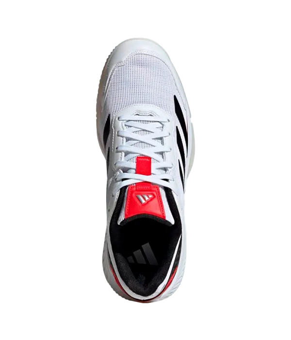 Zapatillas Adidas Courtquick Padel Blanco/Rojo - Image 4