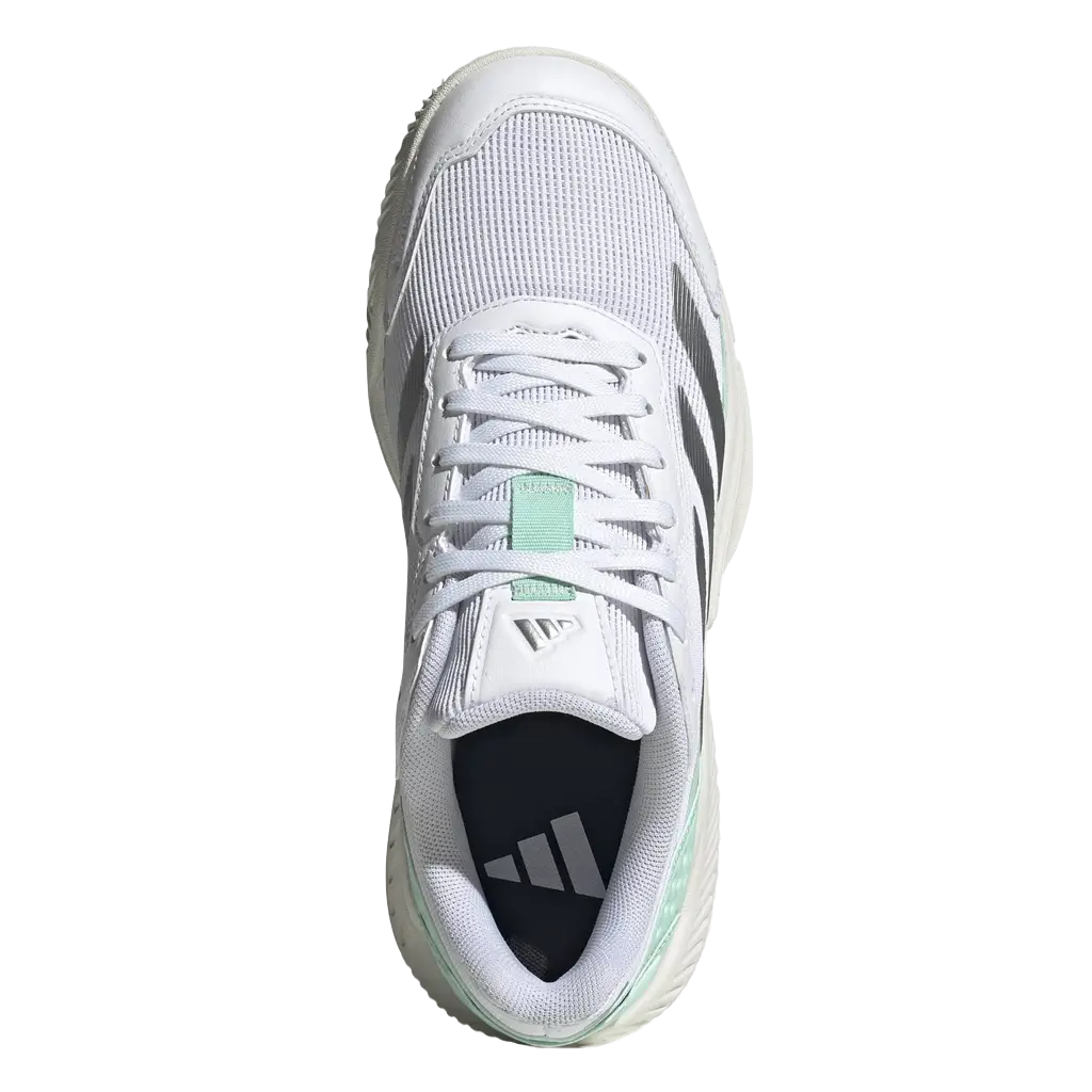Zapatillas Adidas Courtquick Padel Woman Blanco Verde 2026 - Image 3