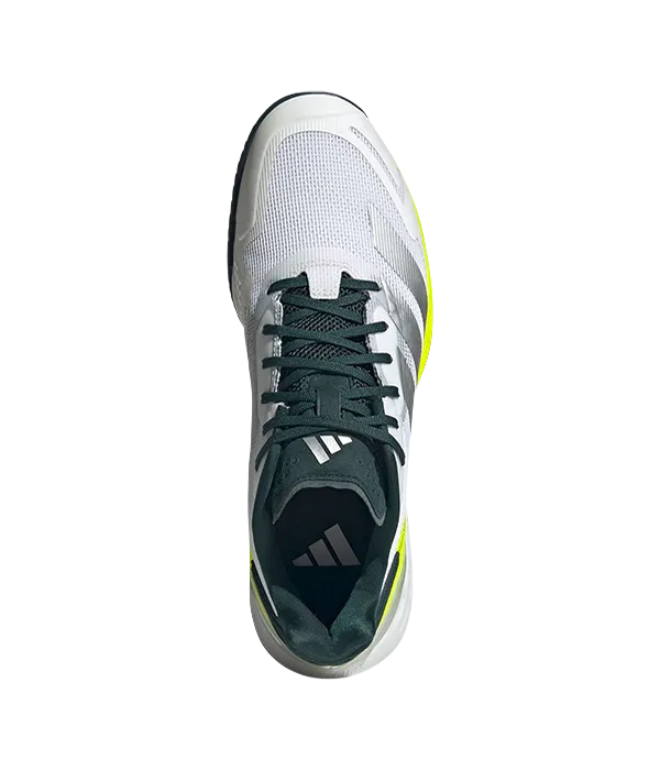 Zapatillas Adidas Defiant Speed 2 M CL Blanco/Amarillo fluor 2025 - Image 3