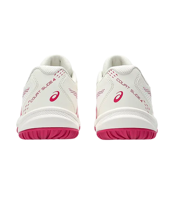 Zapatillas Asics Court Slide 4 Cream/Bright Rose Mujer 2025 - Image 5