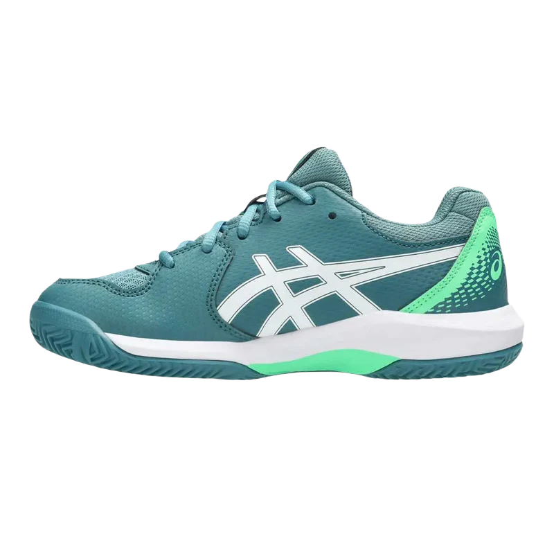 Zapatillas Asics Gel-Dedicate 8 Padel GS Misty Pine/White 2026 Kids - Image 2