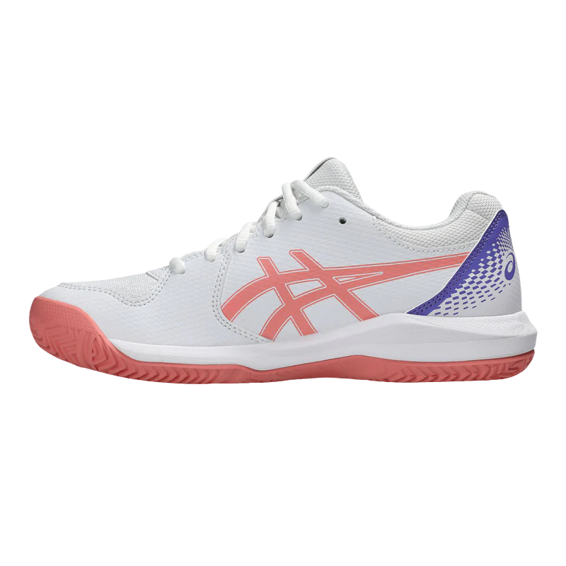 Zapatillas Asics Gel-Dedicate 8 Padel Women White/Guava 2026 - Image 2