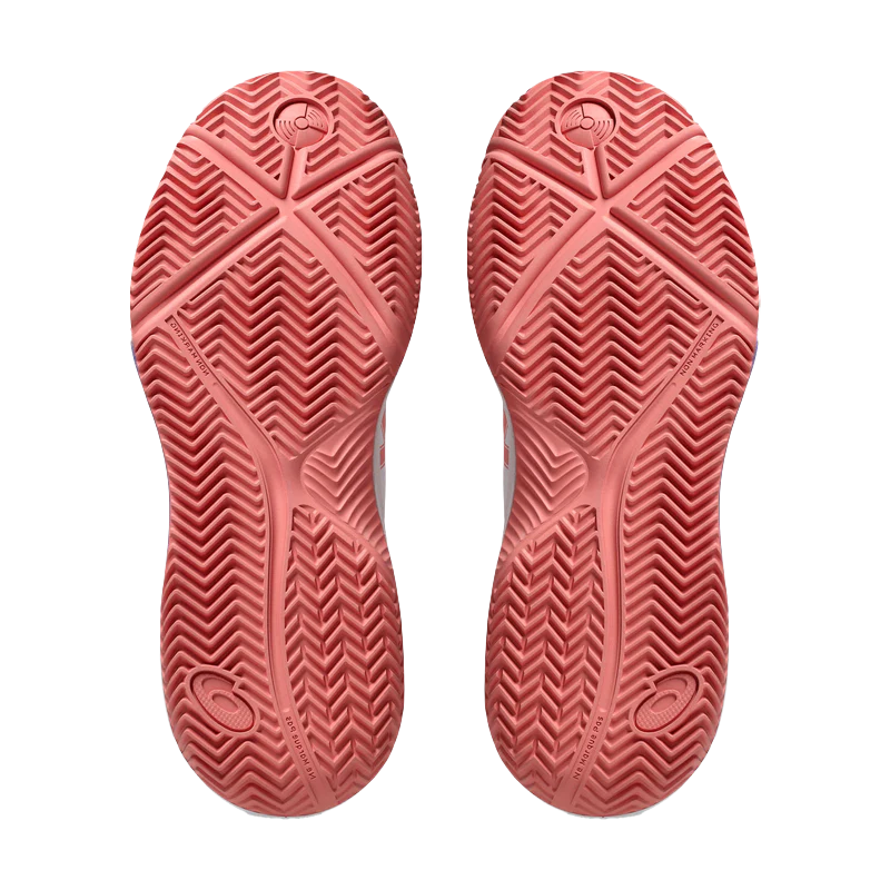 Zapatillas Asics Gel-Dedicate 8 Padel Women White/Guava 2026 - Image 4
