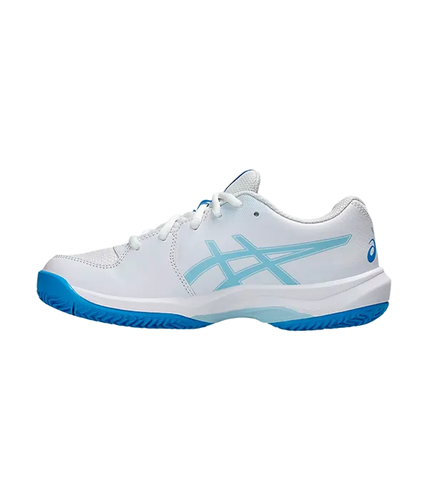 Zapatillas Asics Gel-Game GS Clay/OC Kids White/Blue Coast - Image 5
