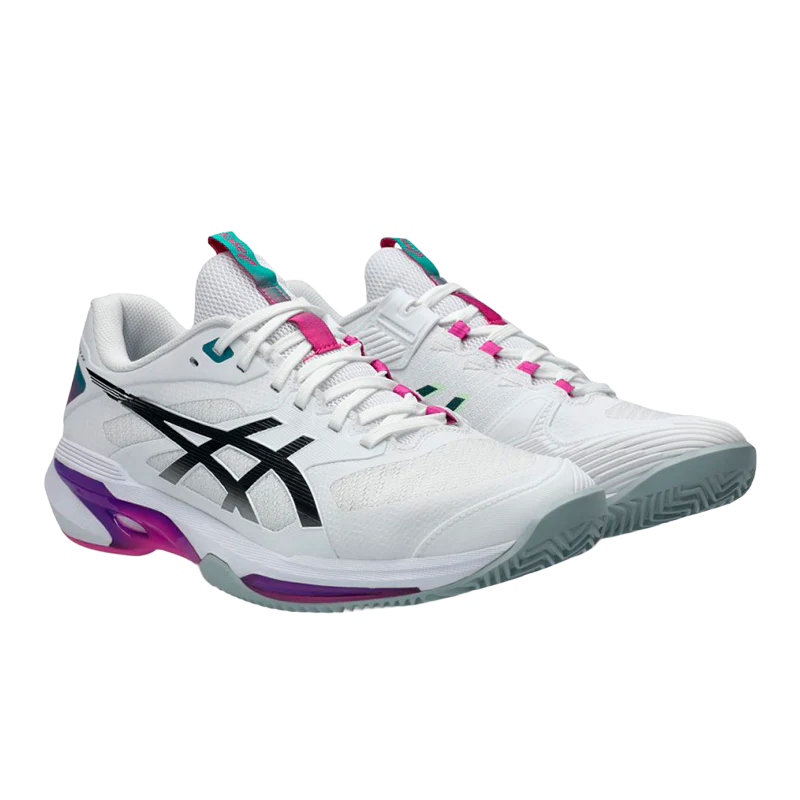 Zapatillas Asics Solution Speed FF 4 Clay White/Digital Sakura 2026 - Image 2