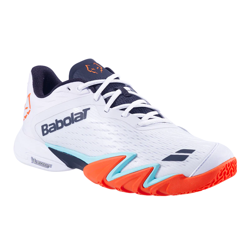 Zapatillas Babolat Jet Premura 3 White/Orange 2026 J. Lebrón - Image 3