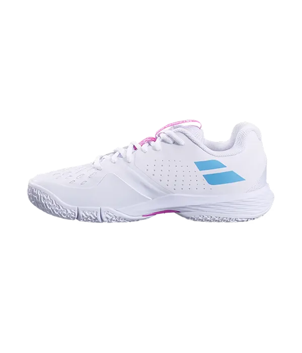 Zapatillas Babolat Sensa Rise Mujer White/Rhodamine Red - Image 2
