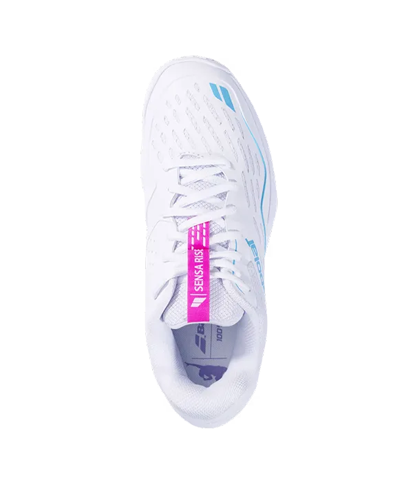 Zapatillas Babolat Sensa Rise Mujer White/Rhodamine Red - Image 3