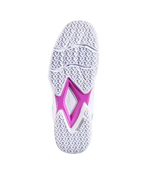 Zapatillas Babolat Sensa Rise Mujer White/Rhodamine Red - Image 4