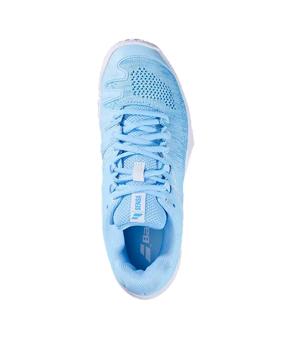 Zapatillas Babolat Sensa Sky Blue/Tigerlily Mujer - Image 3