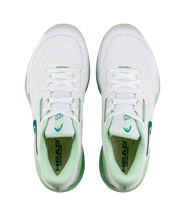 Zapatillas Head Sprint Pro 4.0 Padel Mujer White/Green - Image 4
