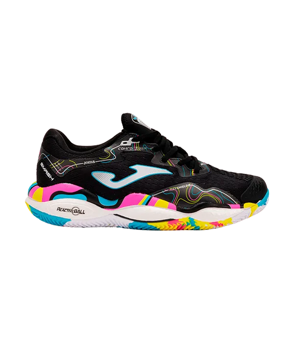Zapatillas Joma Smash 2591 Negro-Multicolor