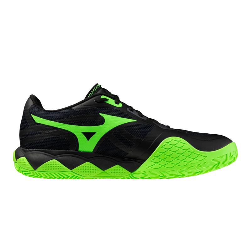 Zapatillas Mizuno Wave Enforce Tour 2 Negro/Verde 2026 - Image 2
