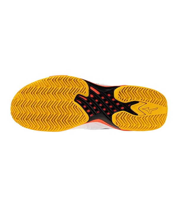 Zapatillas Mizuno Wave Exceed Tour 6CC Blanco/Naranja - Image 3