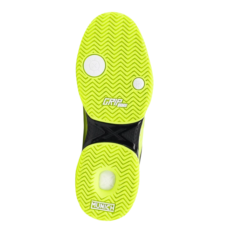 Zapatillas Munich Padx 62 Padel Amarilo Fluor - Image 3