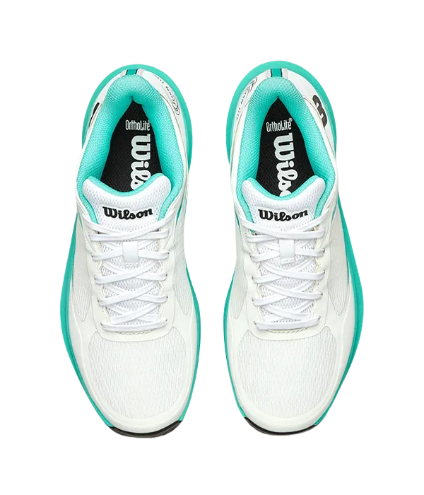 Zapatillas Wilson Hurakn Lite White/Turquoise/Black Mujer - Image 4