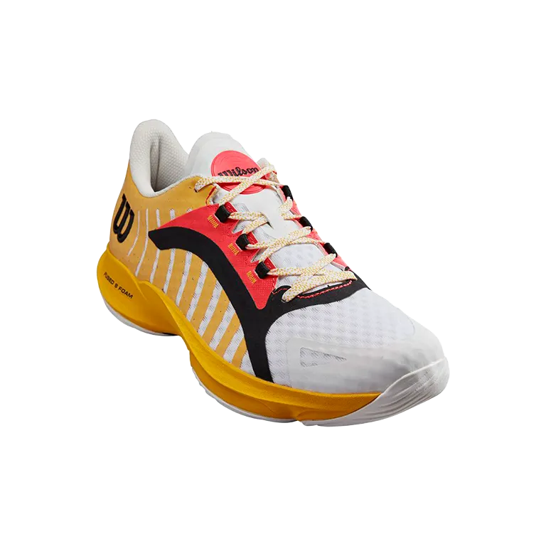 Zapatillas Wilson Hurakn Pro White/OldGold/Fiery - Image 4