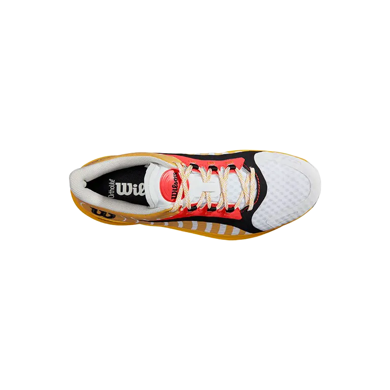 Zapatillas Wilson Hurakn Pro White/OldGold/Fiery - Image 5